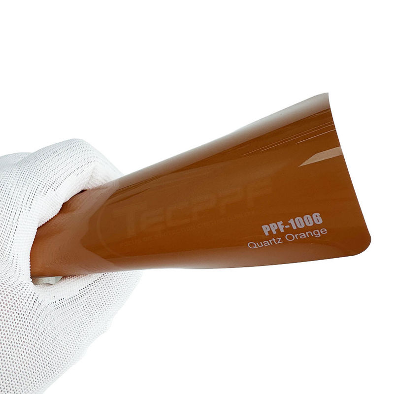 PPF-1006 Cuarzo Naranja Ppf Revestimiento para automóviles 8 milímetros Cambio de color Película de protección de pintura