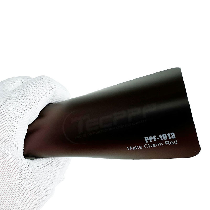 Encanto mate de color rojo Ppf envoltura de 8 milímetros de cambio de color película de protección de pintura