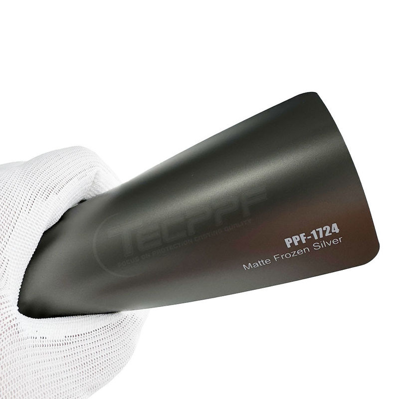 8 milímetros Matte Frozen Silver Color Heat Healing TPU Lubrizol Color Change Protección de la pintura película