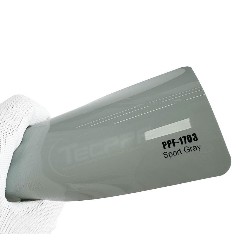 8 milímetros de cambio de color Película de protección de pintura de deporte gris 1.52x16m / 60inchx53ft Tipo de curación térmica