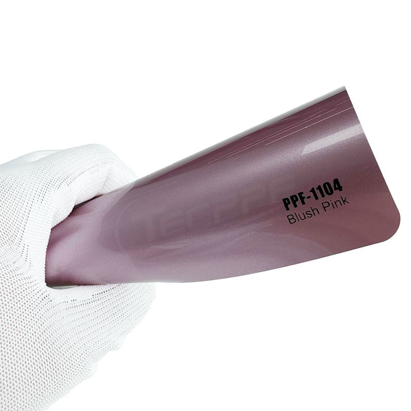 Enrojecer rosa cambiar el color de la pintura película de protección con adhesivo Ashland y 8 mil calor curación
