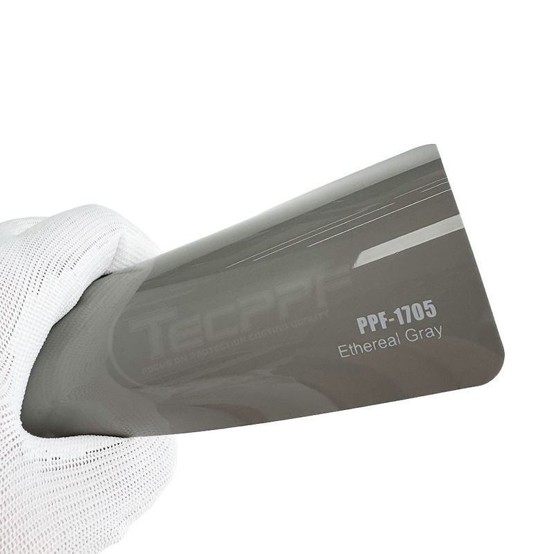 Película de protección de pintura de color gris etéreo de 8 milímetros con lubricante TPU y capa hidrofóbica polimérica