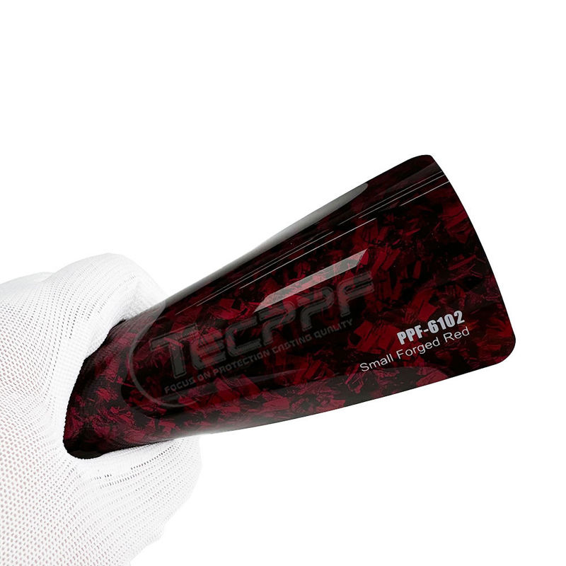Película protectora de pintura roja forjada pequeña para automóviles
