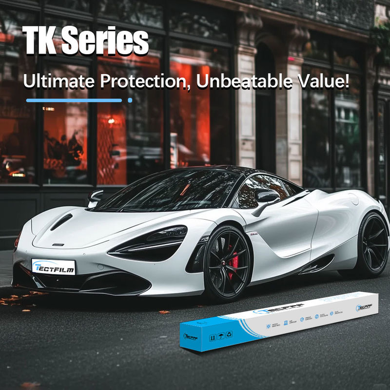 1.52x15m 7.5 Mil Limpieza de la pintura del coche Ppf Película de protección de la pintura de la serie TK Curación térmica