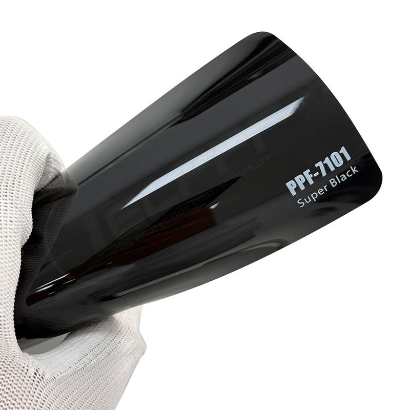 PPF-7101 Película de protección de pintura de color súper negro para rasguños en automóviles