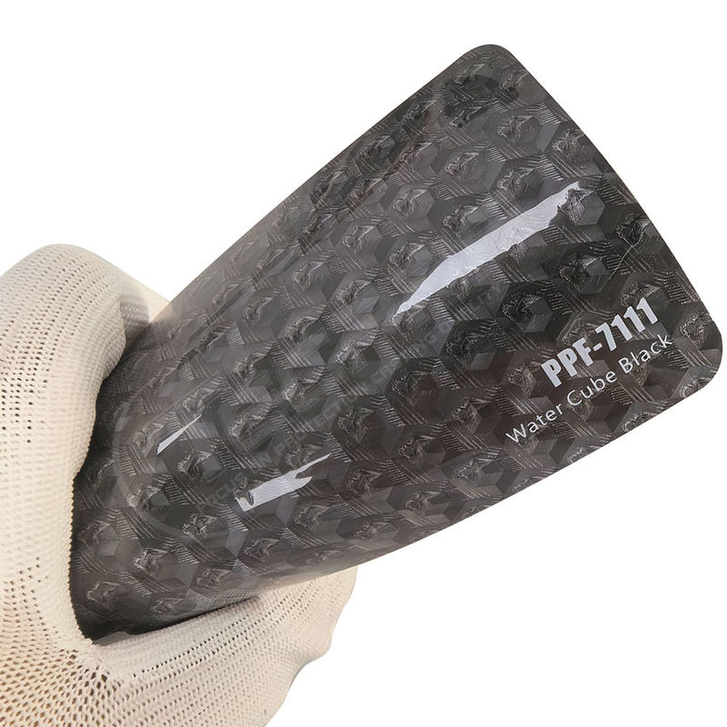 PPF-7111 Cubo de agua Película de protección de pintura de color negro para arañazos de automóviles