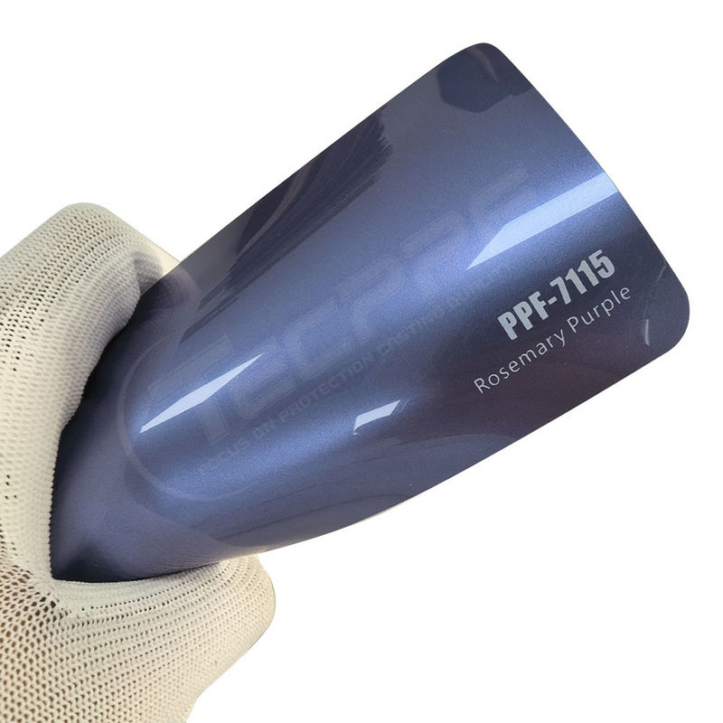 PPF-7115 Película de protección de pintura de color morado romero para rasguños en automóviles