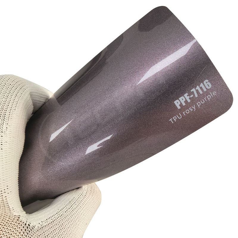 PPF-7116 Película de protección de pintura de color rosa púrpura para rasguños en automóviles