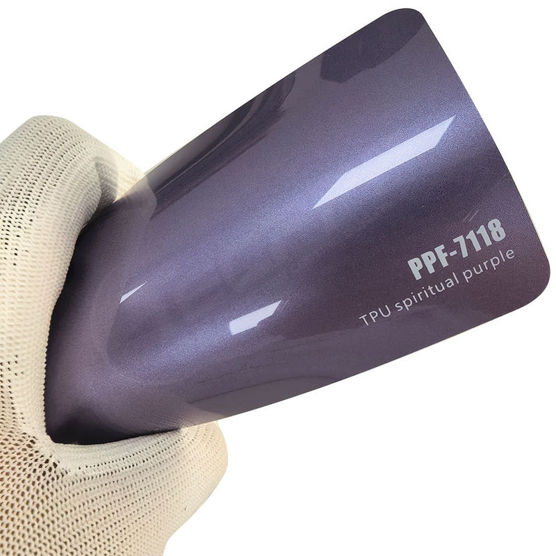 PPF-7118 Película de protección de pintura de color púrpura espiritual para rasguños en automóviles