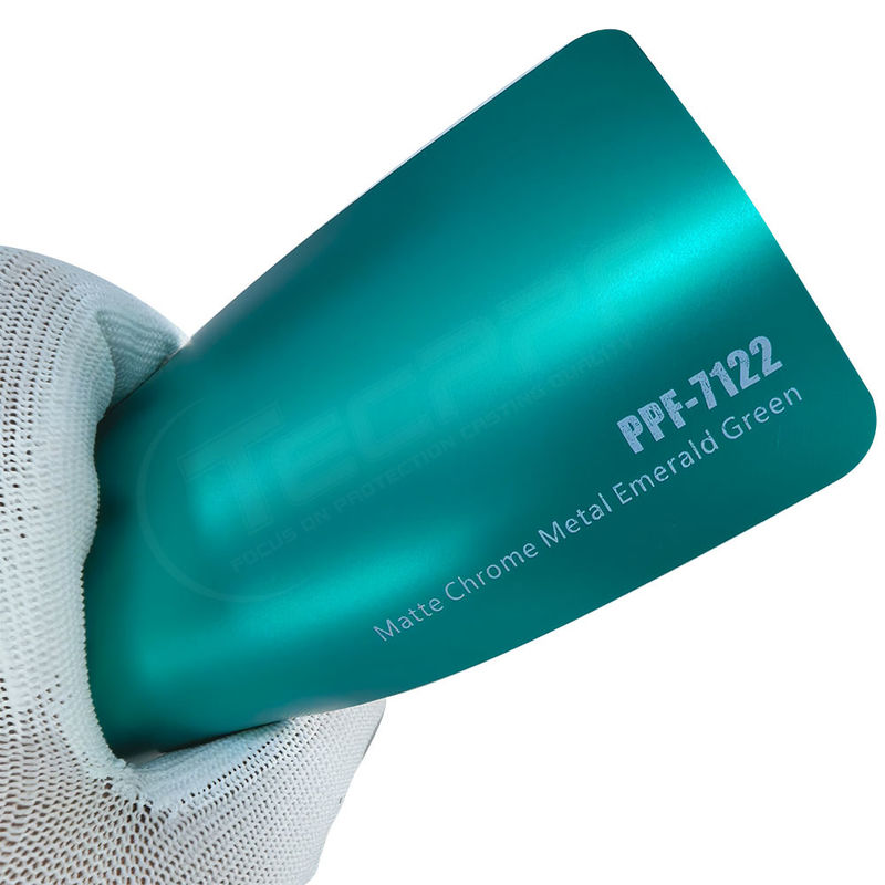 PPF-7122 Película de protección de pintura de color verde esmeralda para rasguños en automóviles