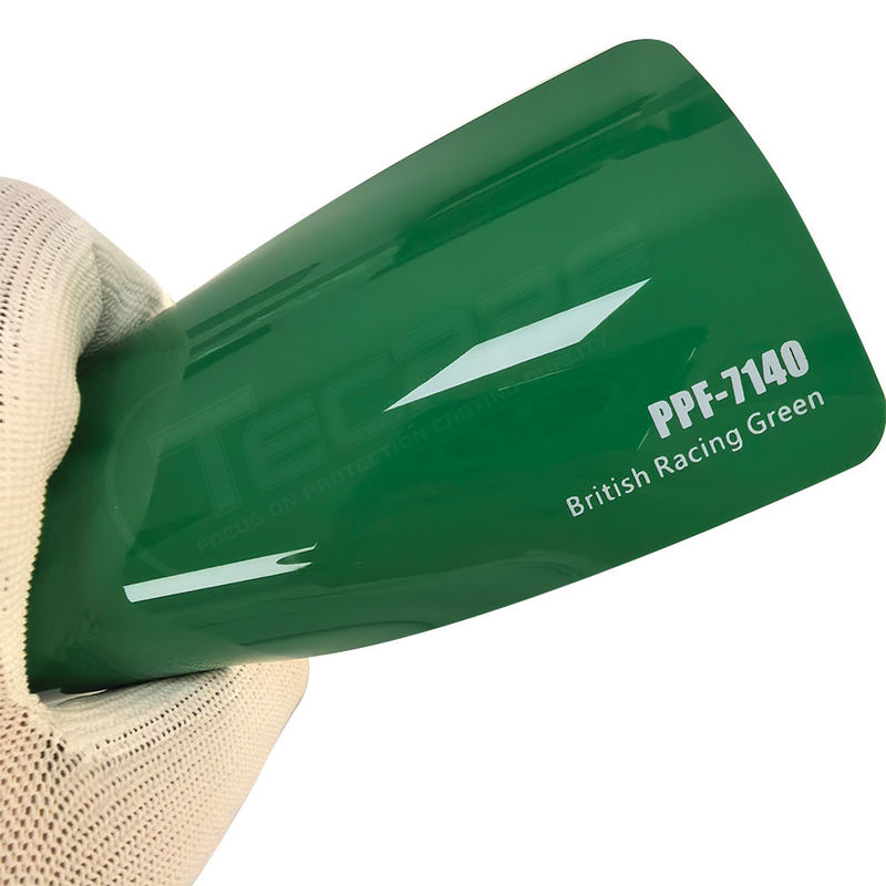 PPF-7140 British Racing Película de protección de pintura de color verde para rasguños de automóviles