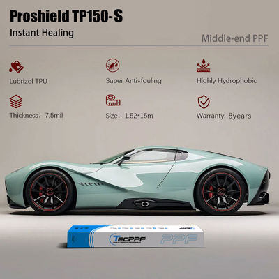 TP150-S Película de protección de pintura brillante de curación instantánea 7.5mil PPF sujetador transparente para automóvil
