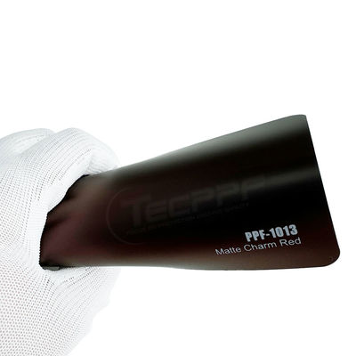 Encanto mate de color rojo Ppf envoltura de 8 milímetros de cambio de color película de protección de pintura