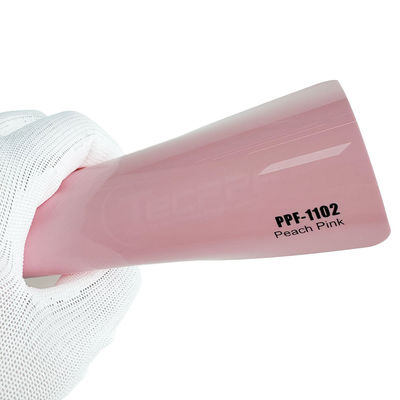 8 milímetros Cambio de color Película de protección de pintura de color rosa de melocotón Curación térmica 1.52x16m
